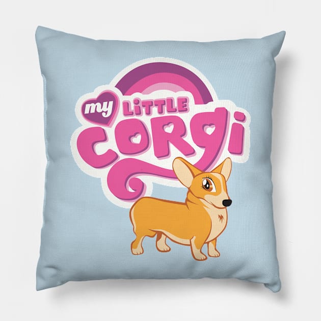 My Little Corgi Pillow by Normcore