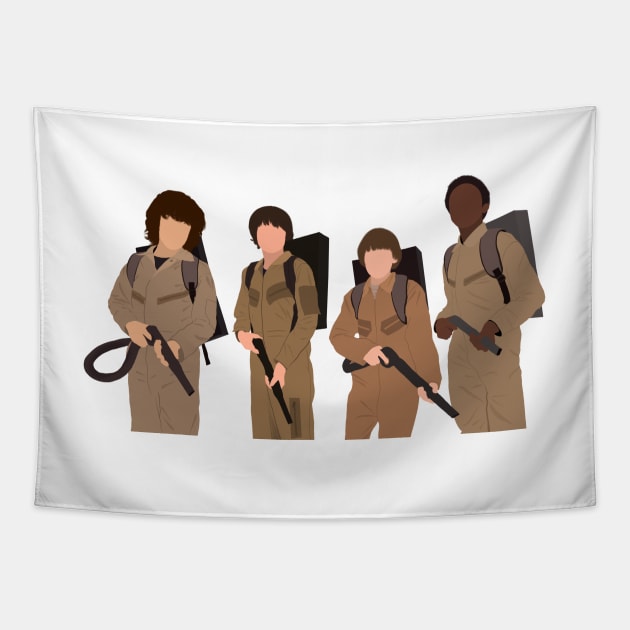 Stranger Things Fanart Halloween Edition Tapestry by senaeksi