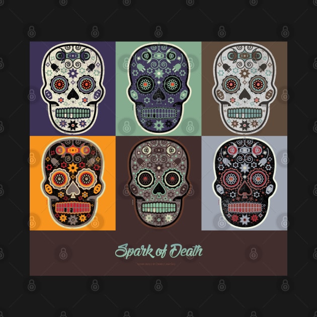 Spark of Death Mexican Sugar Skull Series by DanielLiamGill