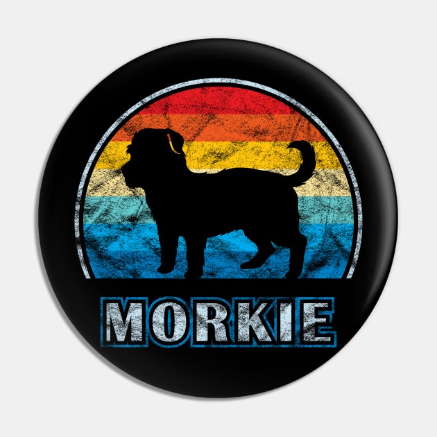 Morkie Vintage Design Dog Pin by millersye