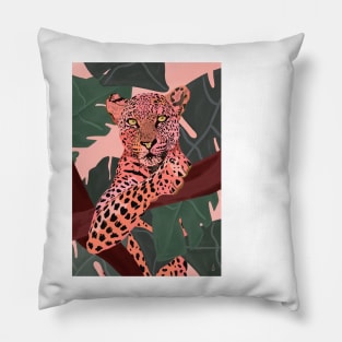 Pink Jaguar Pillow