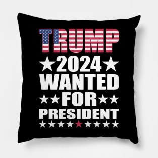 WANTED FOR PRESIDENT Pillow