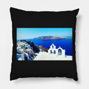 view of Oia, Santorini Pillow