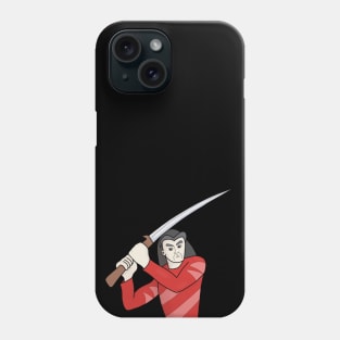 Samurai Holding a Sword Phone Case