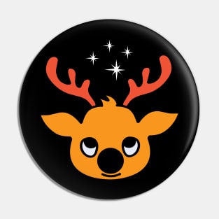 santa deer Pin