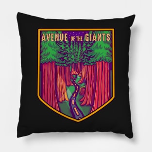 Avenue of the Giants Badge Pillow