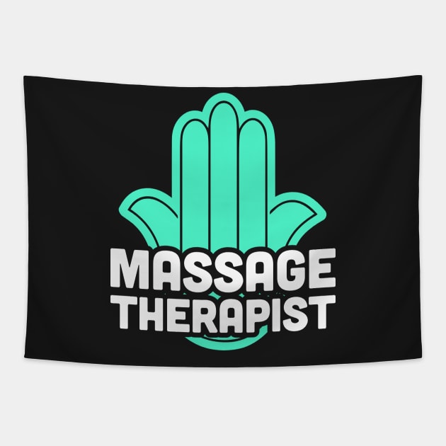 Hamsa Symbol – Massage Therapist Tapestry by MeatMan