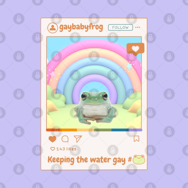 Frogs Keeping the Water Gay! by SpiralBalloon