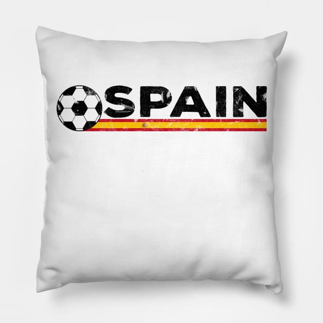 Spain Football Fan. Italy Spain  Design Pillow by FromHamburg