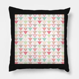 Pastel Triangle Pattern Pillow