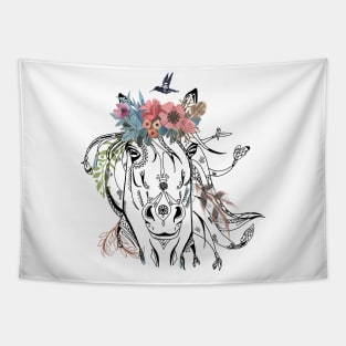 Beautiful Horse Artwork, Animal Lovers, Unicorn Art Tapestry