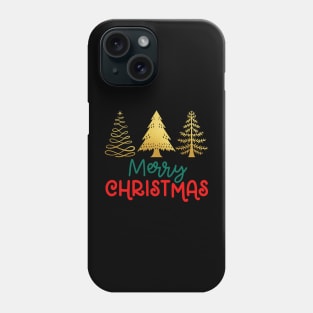 Merry Christmas Trees Phone Case