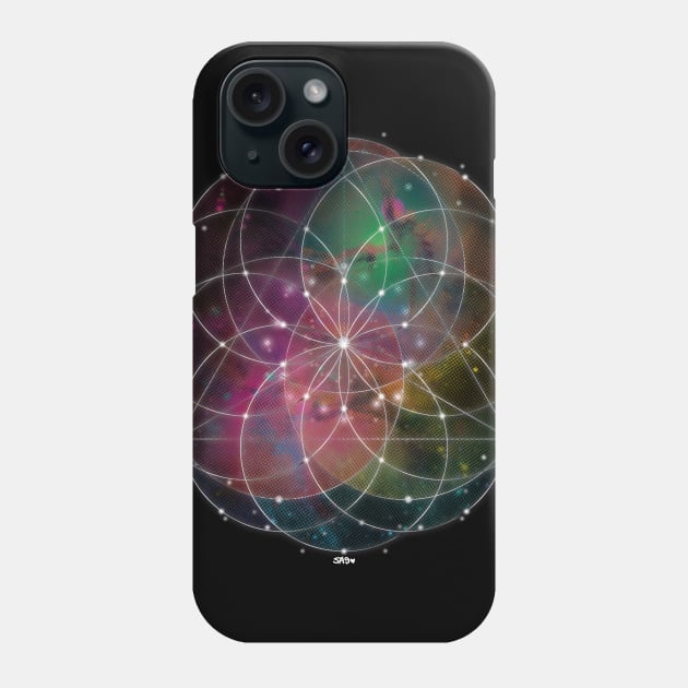 Rainbow Universe Mandala Phone Case by meownarchy