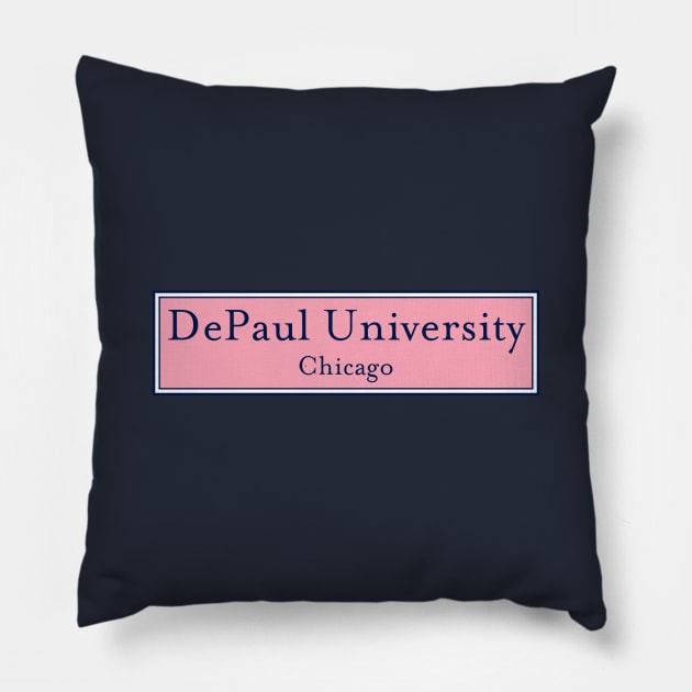 DePaul University Pillow by bestStickers