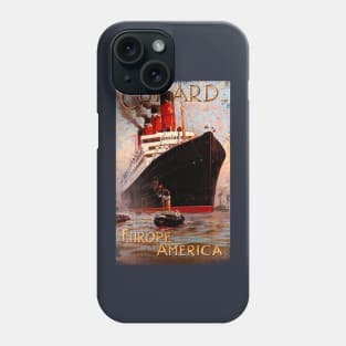 Poster Retro Ship Vintage Cruise Phone Case