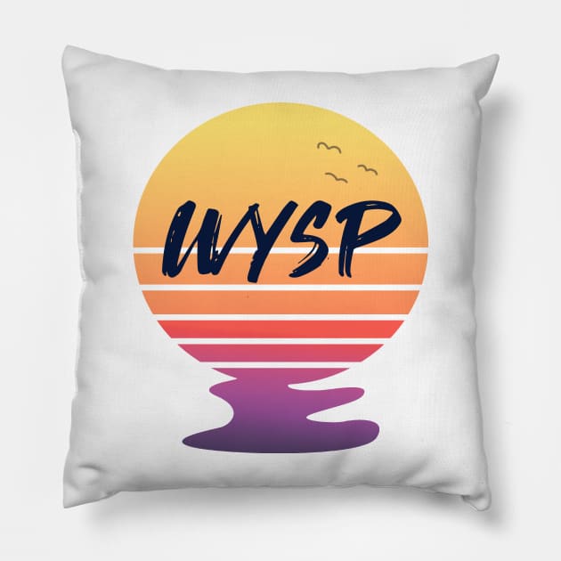 Sunset WYSP Pillow by WYSP