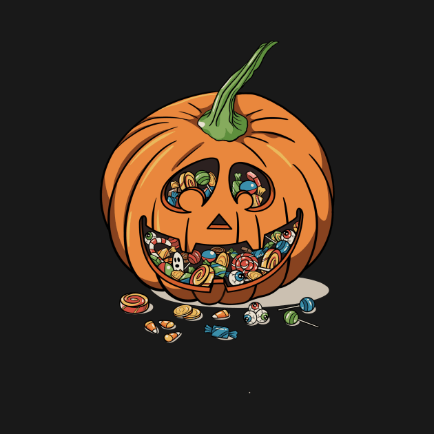 Halloween Pumpkin with Candies by emanuelacarratoni