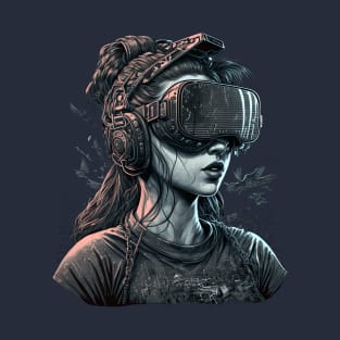 Cyberpunk VR Girl T-Shirt