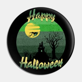 Happy Halloween Sunset Mint Edition Pin