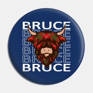 Clan Bruce - Hairy Coo Pin