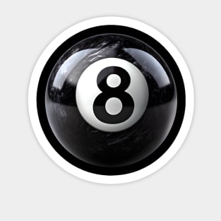 Funny Pool Player Billiards 8-Ball Kiss My Balls Classic Round