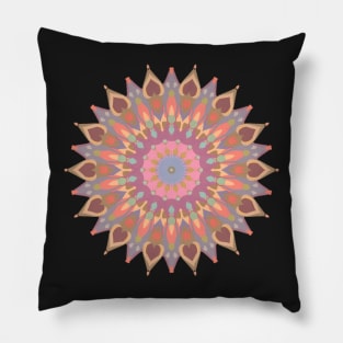 Imperfect Speckled hearts Mandala Pillow