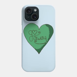 Go Away Heart Phone Case