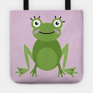 Green girl frog Tote