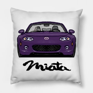 MX5 Miata NC Purple Pillow