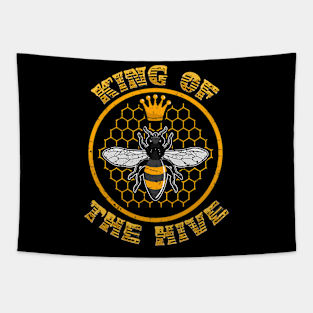 King Of The Hive Beekeeper Bee Lover Honey Tapestry