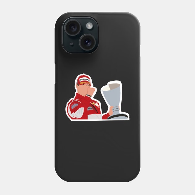 Michael Schumacher celebrating on the podium Phone Case by royaldutchness