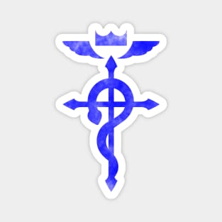 Fullmetal Alchemist logo blue Magnet