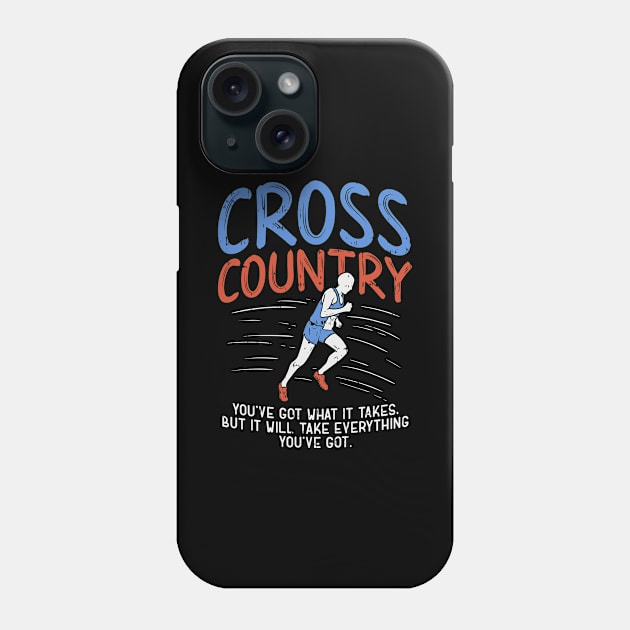 Cross Country Definition Running Sports Racing  Phone Case by Schimmi