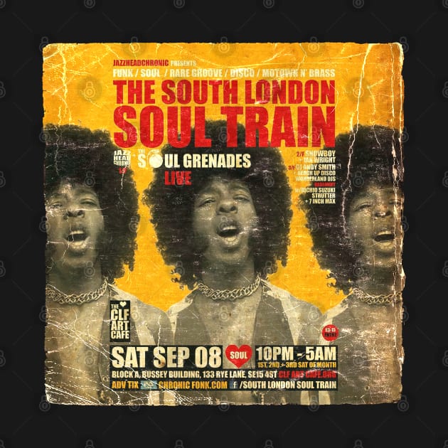 POSTER TOUR - SOUL TRAIN THE SOUTH LONDON 56 by Promags99