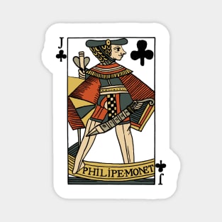 Character of Playing Card Jack of Clubs Magnet