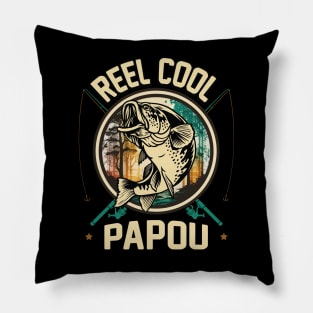 Reel Cool Papou Fishing Gift Pillow