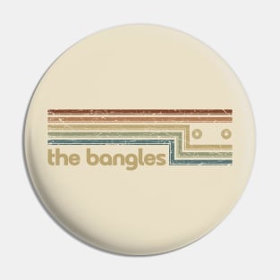 The Bangles Cassette Stripes Pin