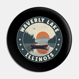 Waverly Lake Illinois Sunset Pin