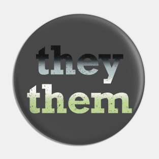 Agender They Them Pronouns Pin
