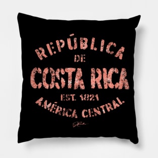 Republica de Costa Rica, America Central, Est. 1821 Pillow