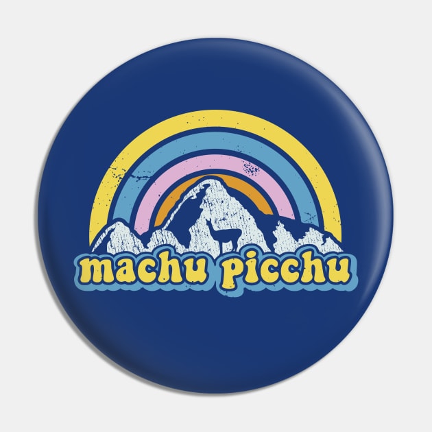 Machu Picchu - Peru - Retro Pin by TigerTom