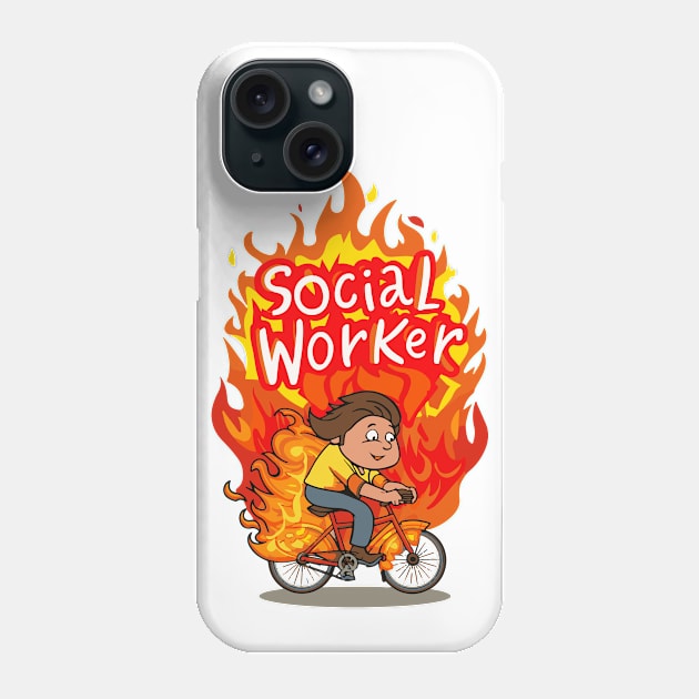 Social worker Phone Case by BobaTeeStore