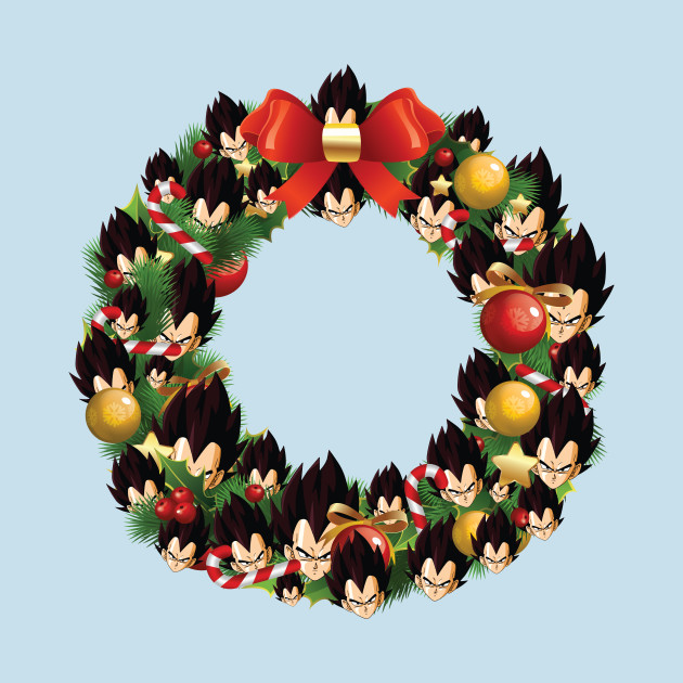 Disover Vegeta Dragon Ball Z Multiface Christmas Wreath - Dragon Ball - T-Shirt