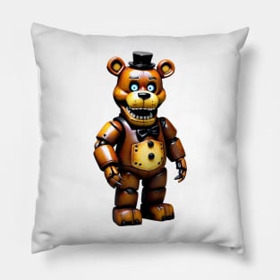 Porcelain Robot Grin Fredy Pillow