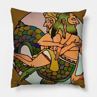 Heracles vs Triton_03 Pillow