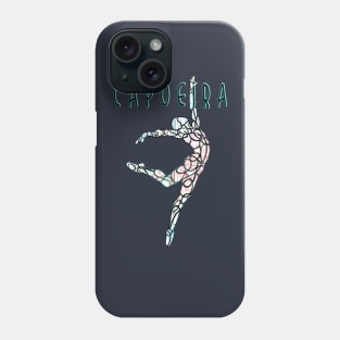 Capoeira Dancer Jump with Text Phone Case
