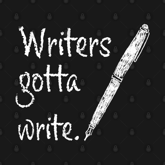 Writers gotta write - for authors by orumcartoons