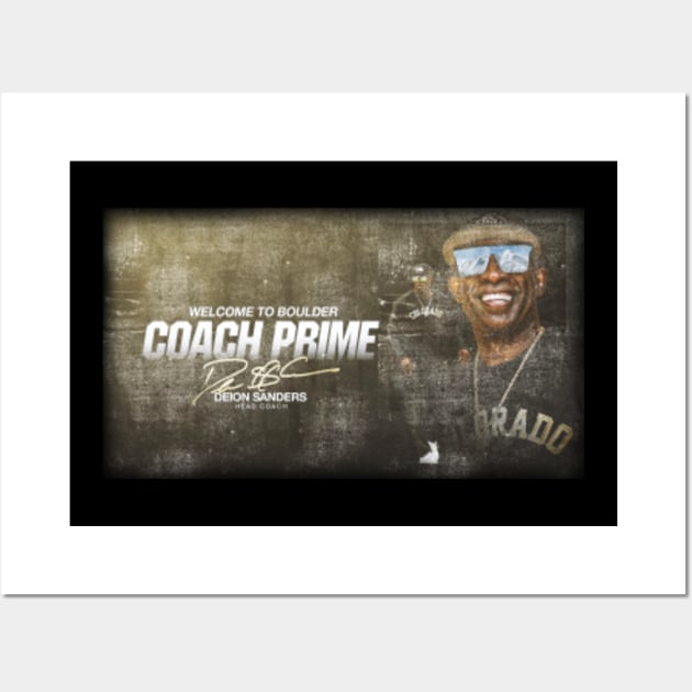 Welcome To Boulder Coach Prime Deion Sanders Head Coach Colorado Buffaloes  Football Home Decor Poster Canvas - REVER LAVIE