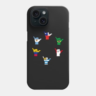 Shaka latin america flag Phone Case