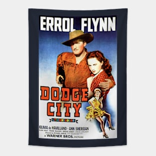 Classic Western Movie Poster - Dodge City Tapestry